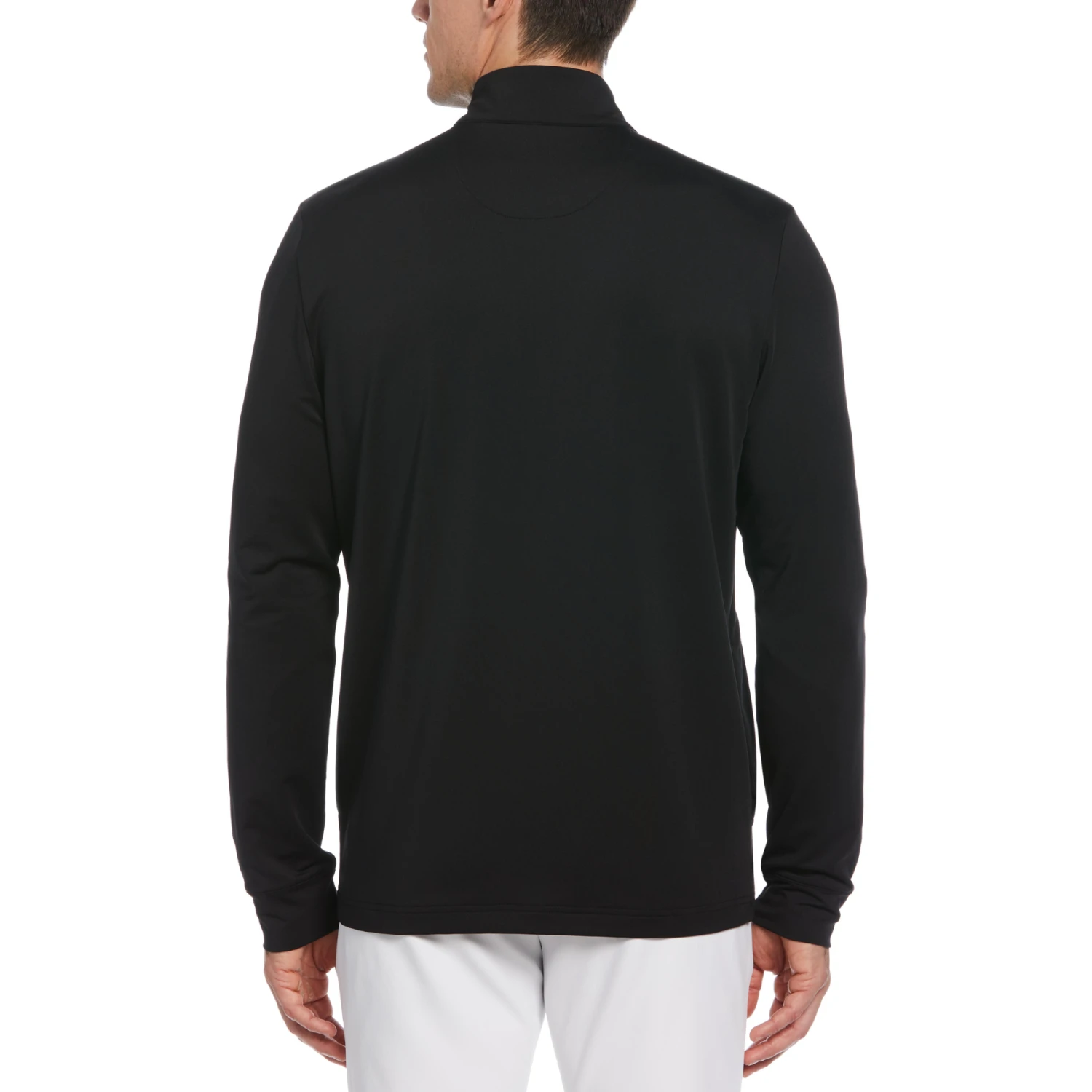 Original Penguin Earl 1/4 Zip Long Sleeve Golf Pullover Jumper In Caviar - Image 2