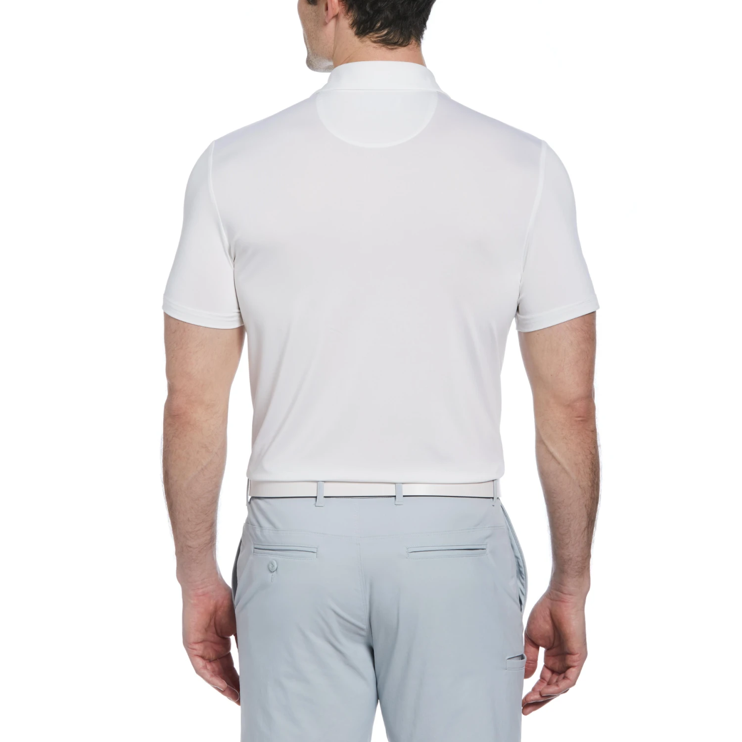 Original Penguin Engineered 70s Stripe Color Block Golf Polo Shirt In Bright White - Image 2