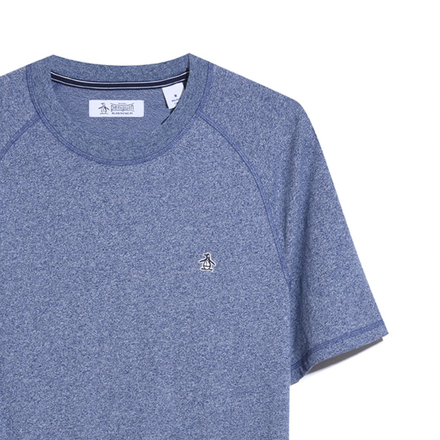 Original Penguin Jaspe Raglan T-Shirt In Dress Bl Jasper Heather - Image 4