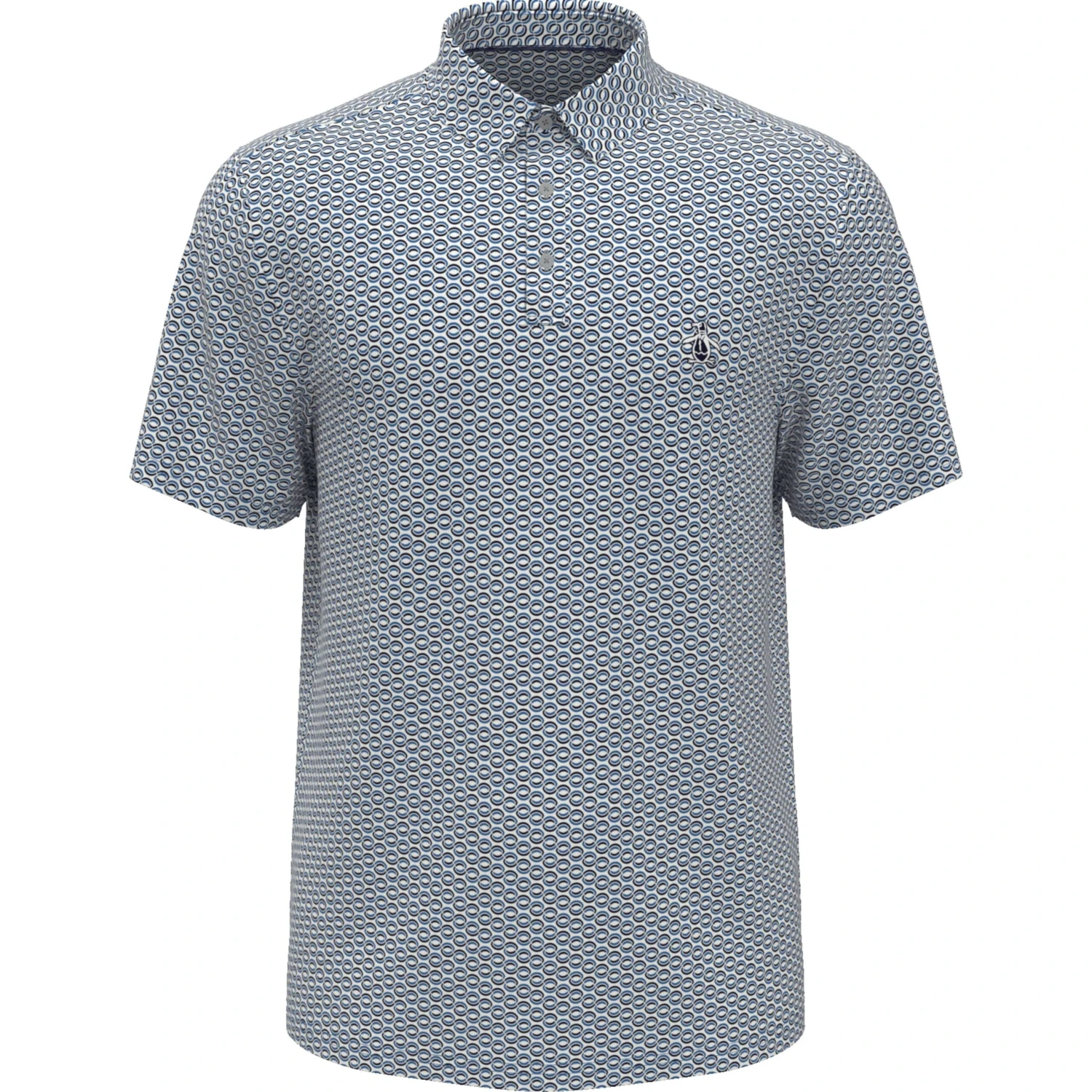 Original Penguin All Over Heritage Geo Print Golf Polo