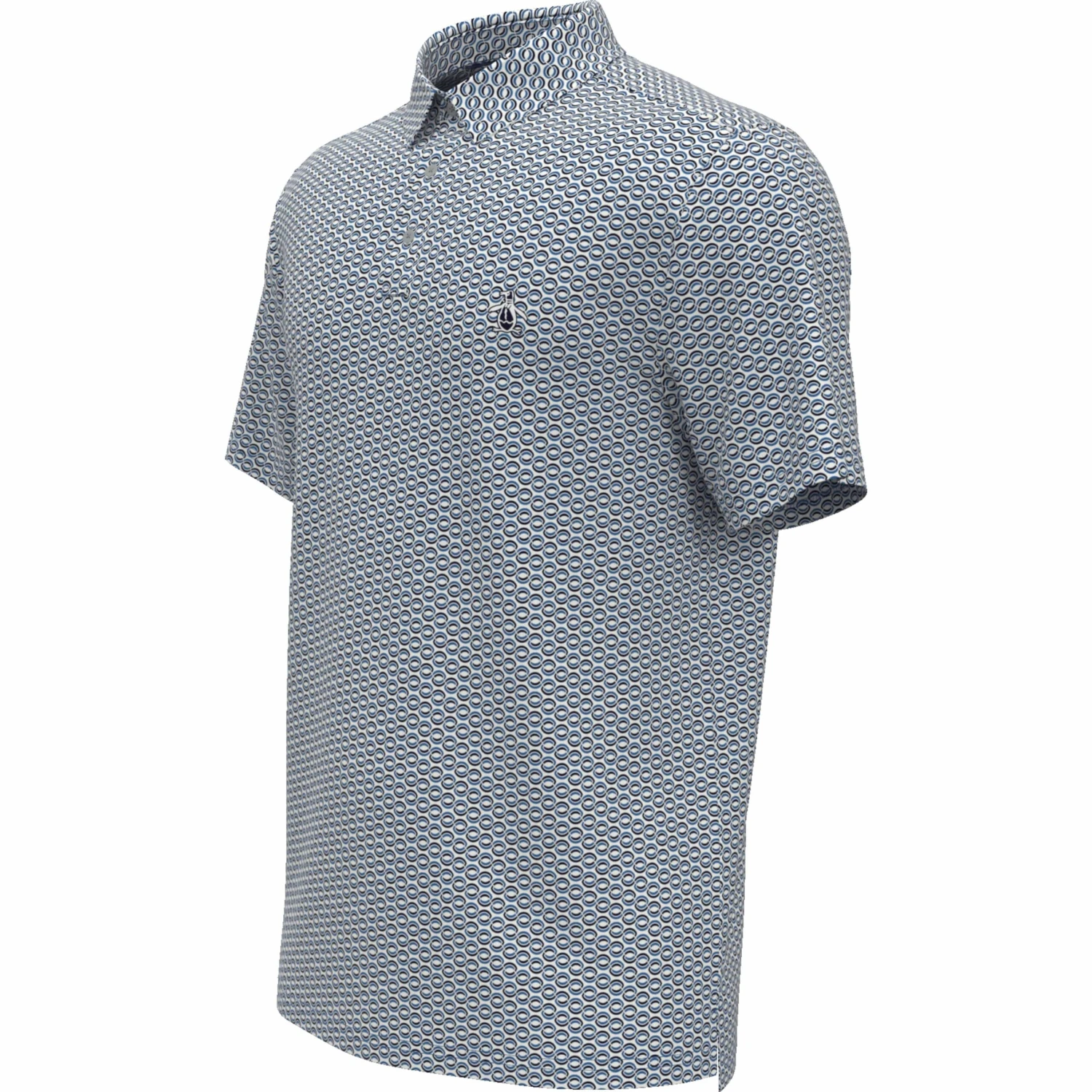 Original Penguin All Over Heritage Geo Print Golf Polo - Image 3
