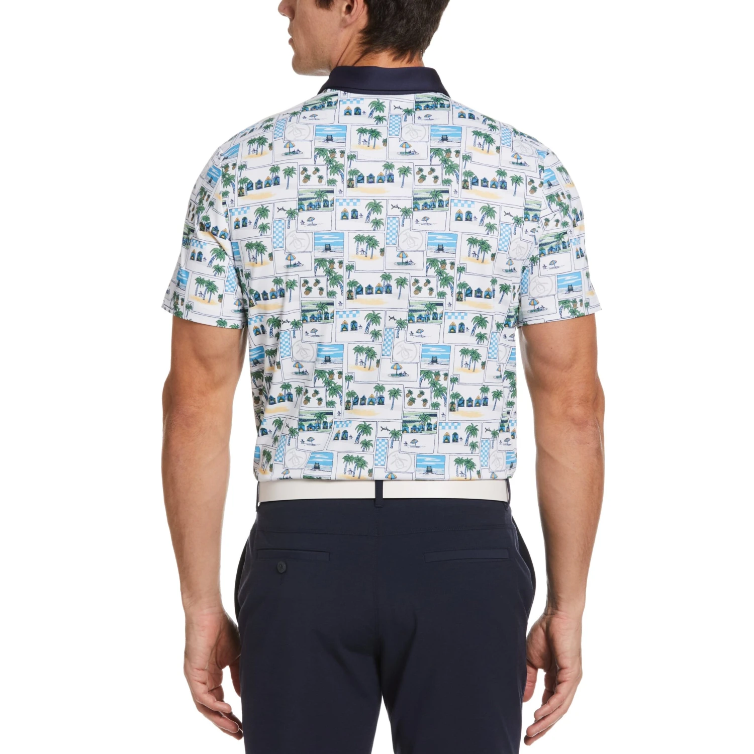 Original Penguin Beach Club Print Golf Polo - Image 2