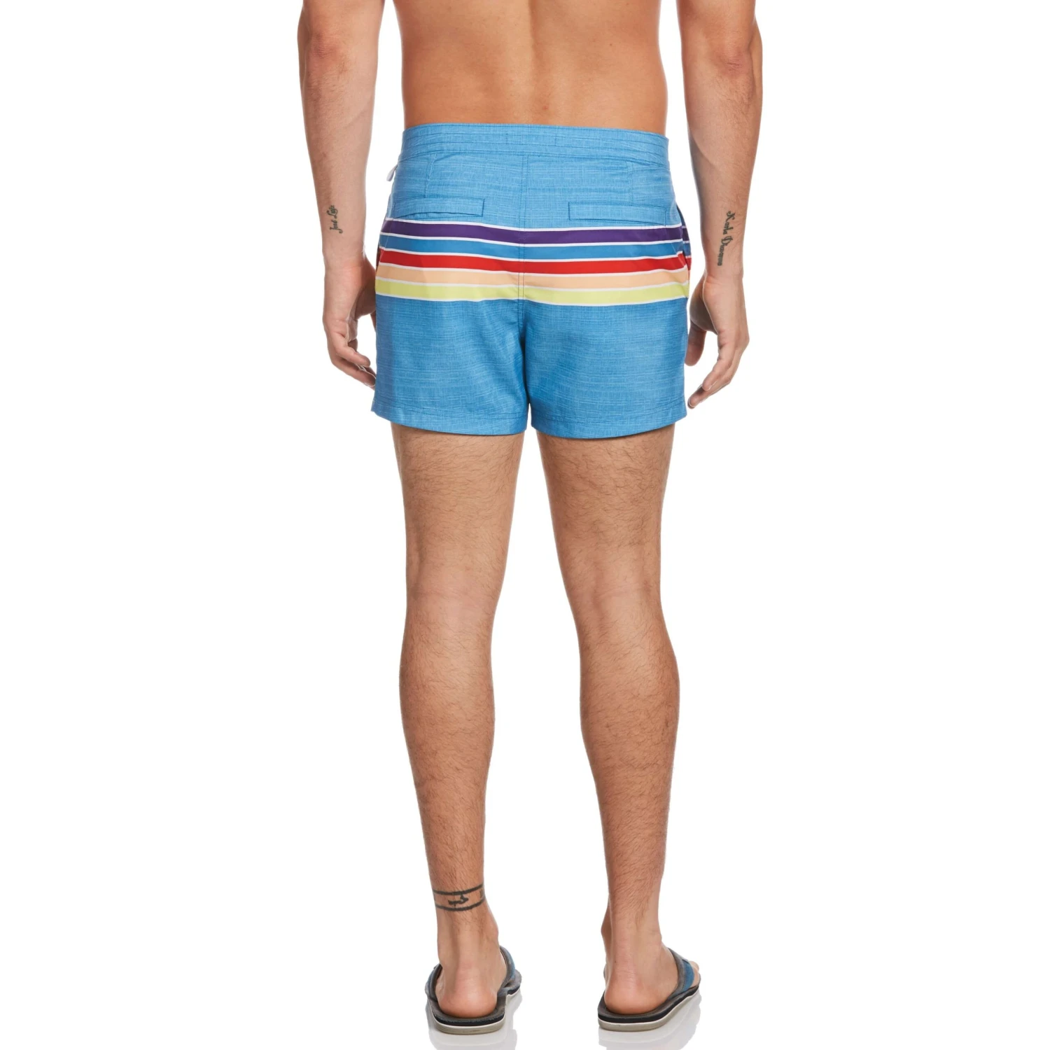 Original Penguin Engineered Stripe Box Swim Short - Image 2