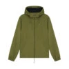 Original Penguin Full Zip Hooded Jacket In Burnt Olive