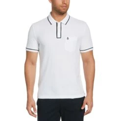 Original Penguin The Earl Organic Cotton Pique Polo In Bright White