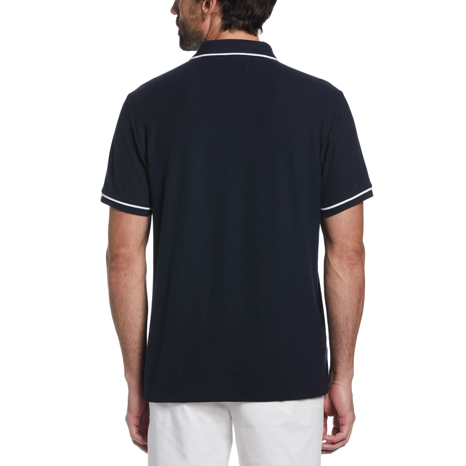 Original Penguin The Earl Organic Cotton Pique Polo Shirt In Dark Sapphire - Image 2