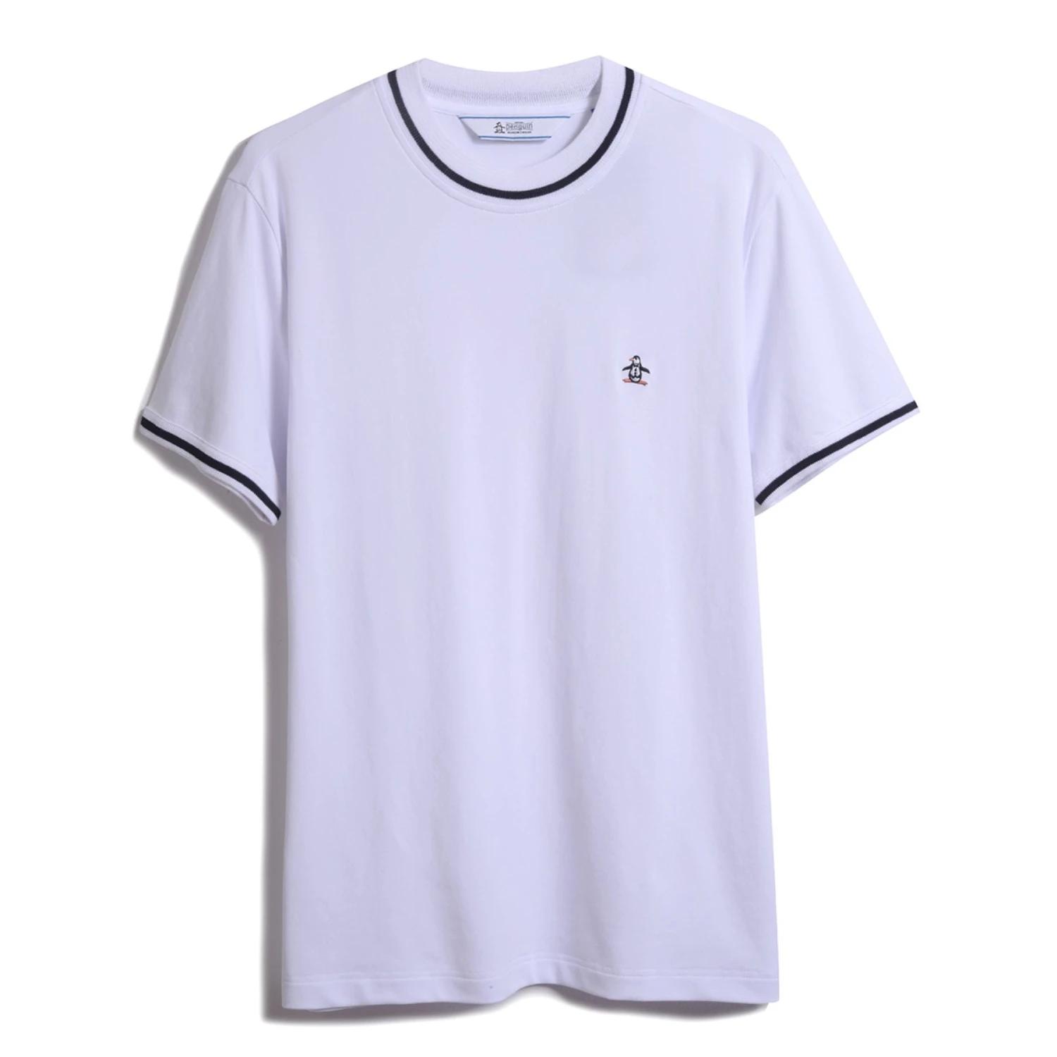 Original Penguin Icons Organic Cotton Short Sleeve Pique T-Shirt In Bright White - Image 4