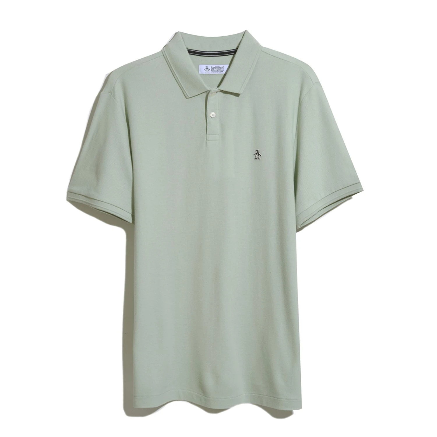 Original Penguin Sticker Pete Daddy Short Sleeve Polo Shirt In Silt Green - Image 3