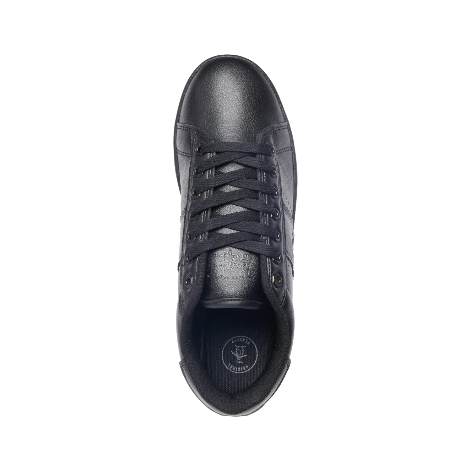 Original Penguin Steadman Trainer In True Black - Image 3