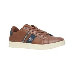 Original Penguin Steadman Retro Trainer In Tan