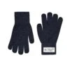 Original Penguin Nathan Classic Knit Glove In Black In True Blue