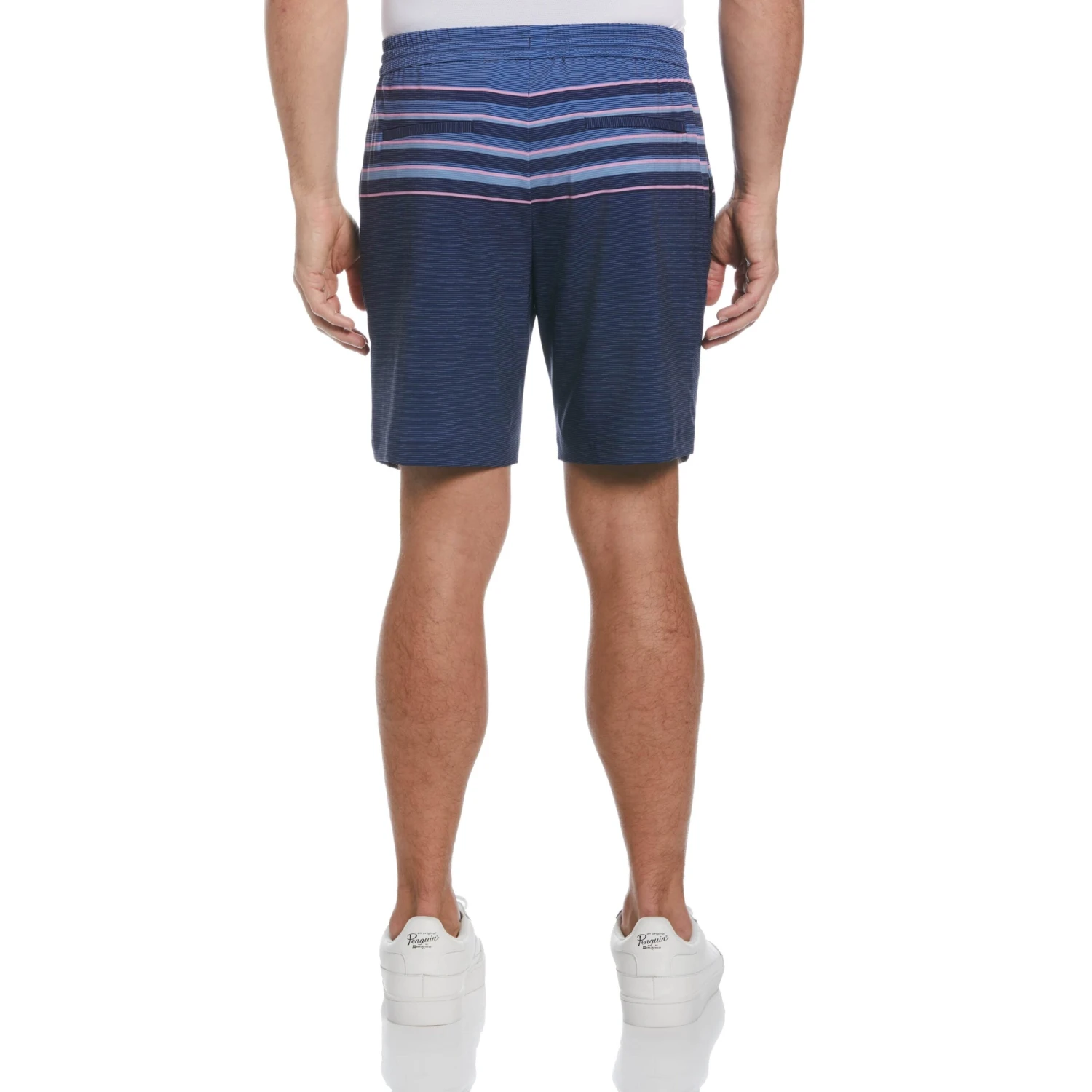 Original Penguin Slub Stripe Block 8" Golf Short - Image 2