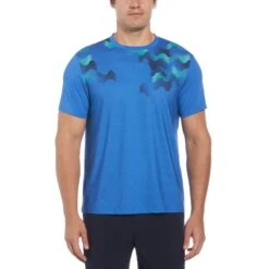 Original Penguin Tennis Performance Motion Ball T-Shirt In Nebulas