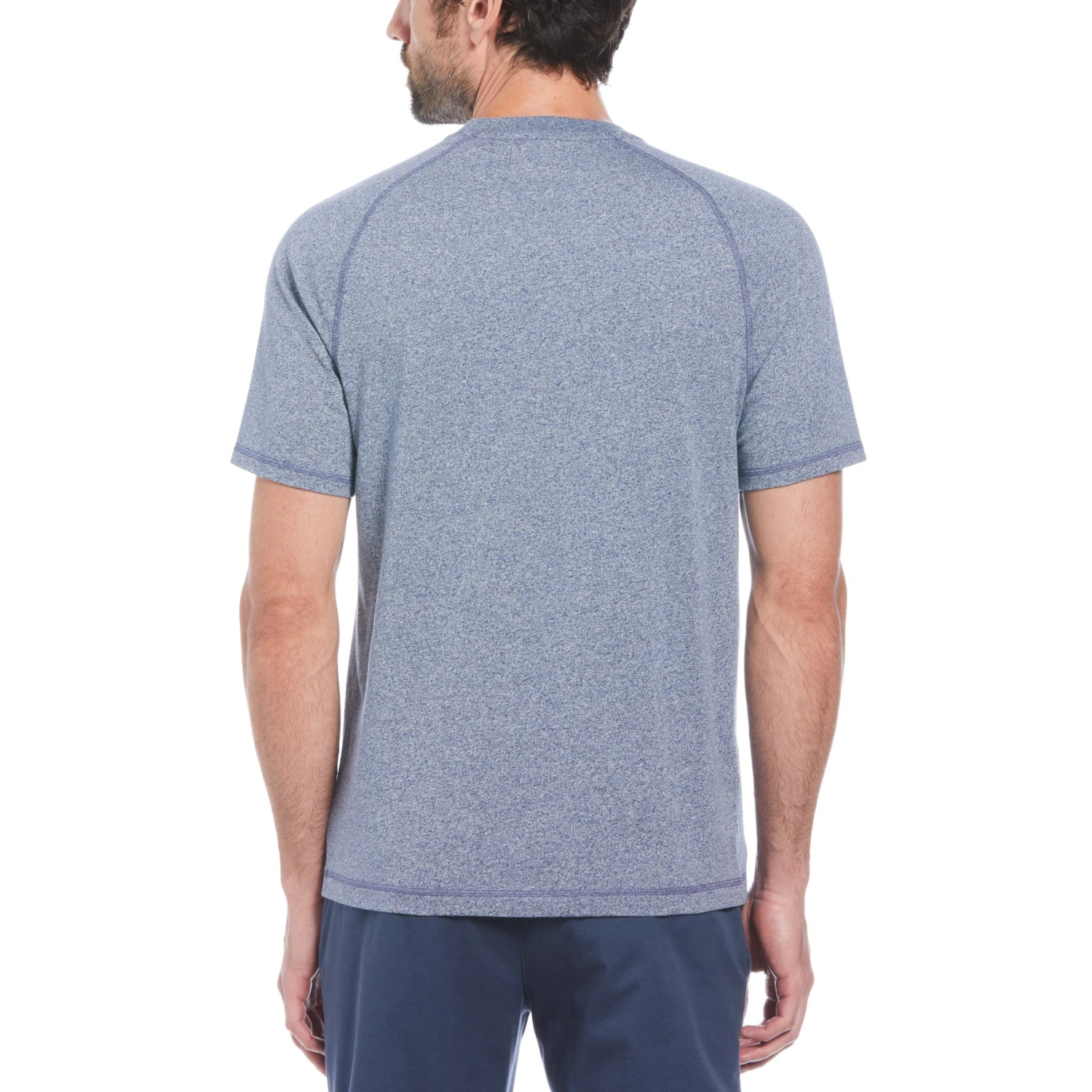 Original Penguin Jaspe Raglan T-Shirt In Dress Bl Jasper Heather - Image 2