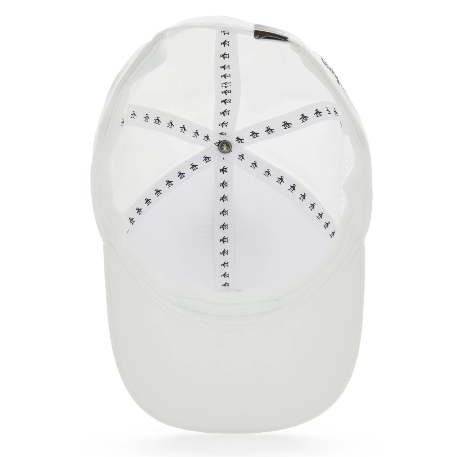 Original Penguin Country Club Perforated Golf Cap In Bright White - Image 3