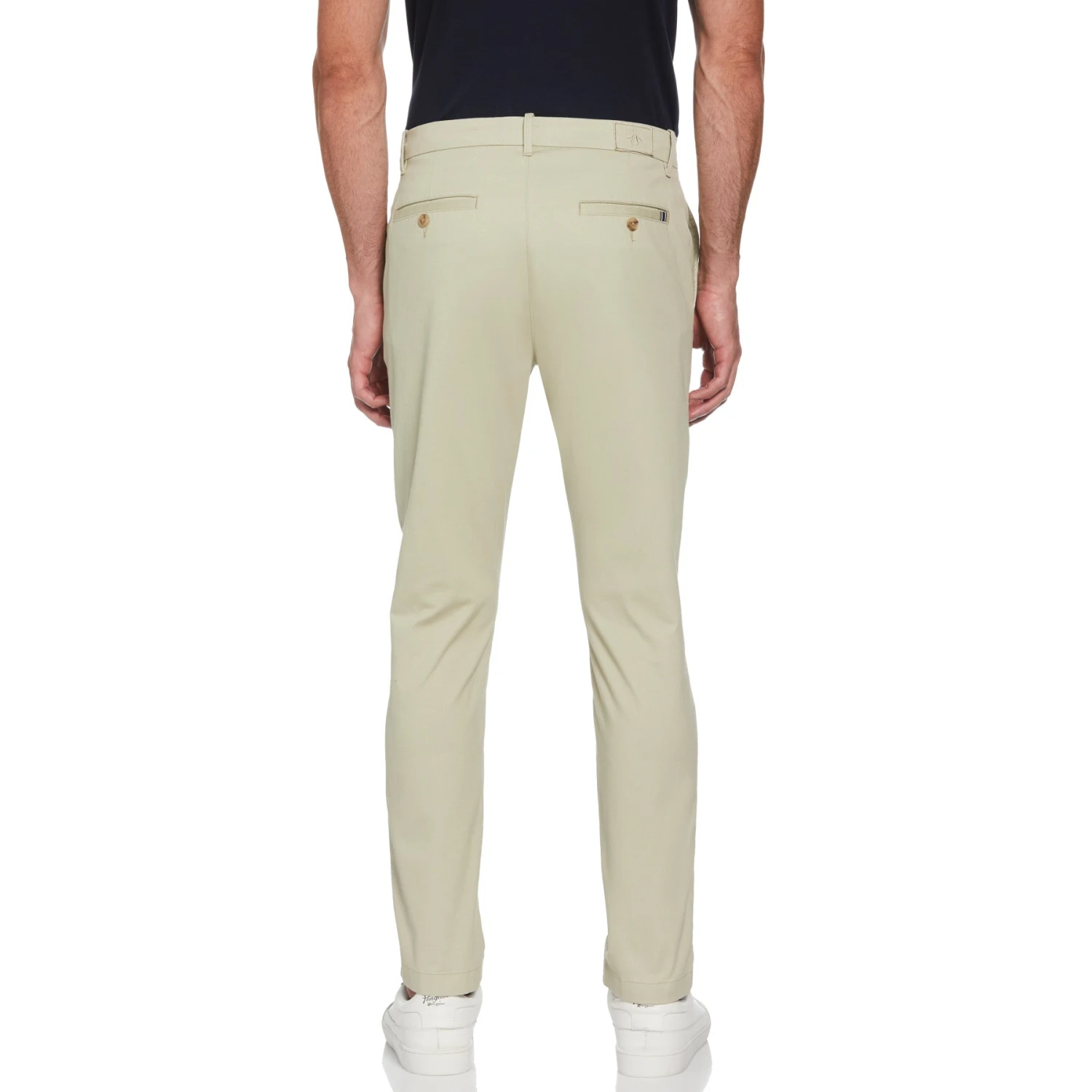 Original Penguin Bedford Cord Slim Fit Chino Trousers In Agate Gray - Image 2