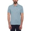 Original Penguin Linen Cotton Slub Short Sleeve Polo Shirt In Tourmaline
