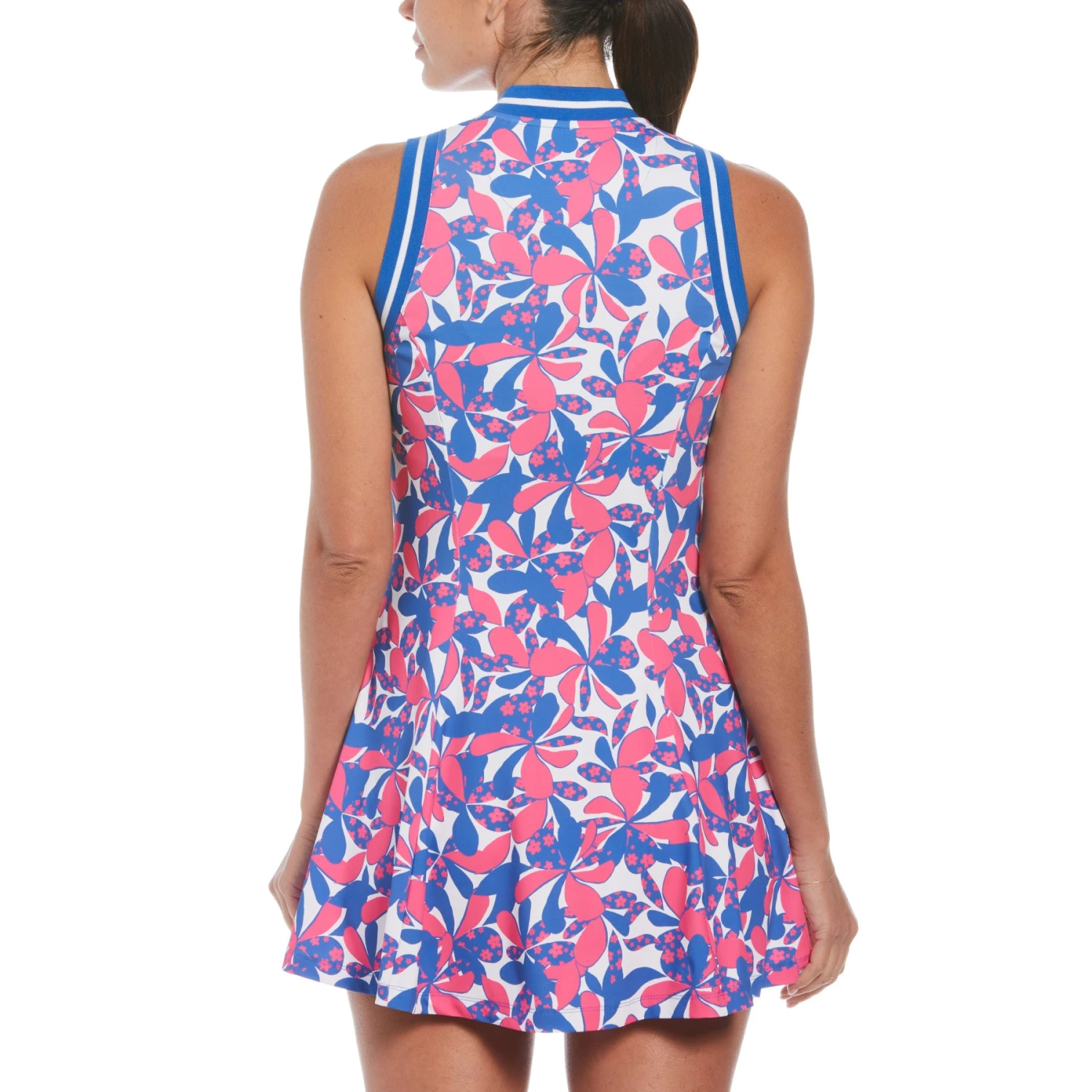 Original Penguin Women's Floral Print Golf Dress In Cheeky Pink - Image 2