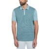 Original Penguin Jacquard Front Basketweave Pattern Short Sleeve Polo Shirt In Tourmaline