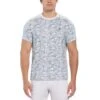 Original Penguin Tennis Racket Print Performance Short Sleeve Tennis T-Shirt In Bright White