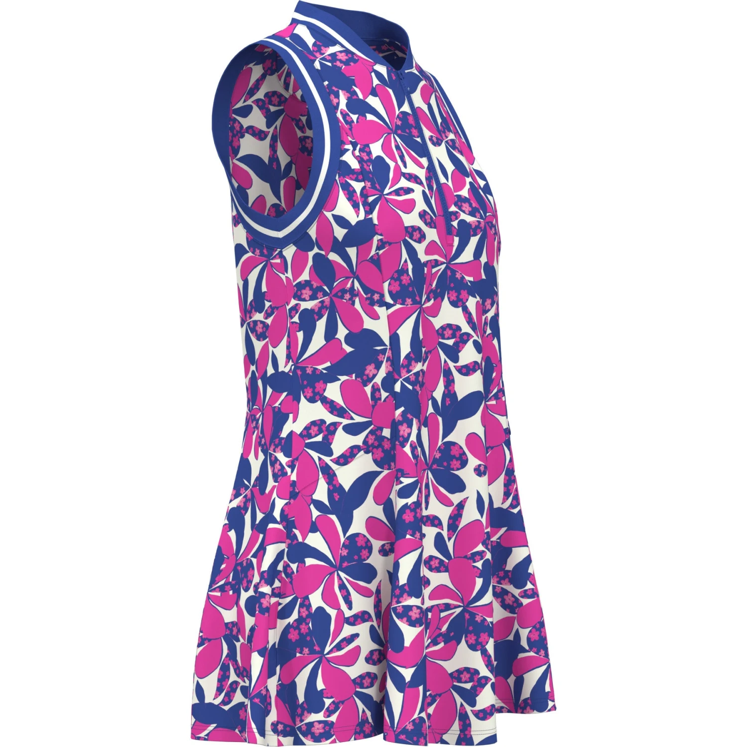 Original Penguin Women's Floral Print Golf Dress In Cheeky Pink - Image 6