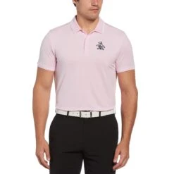 Original Penguin Oversized Pete Tipped Short Sleeve Golf Polo Shirt In Gelato Pink