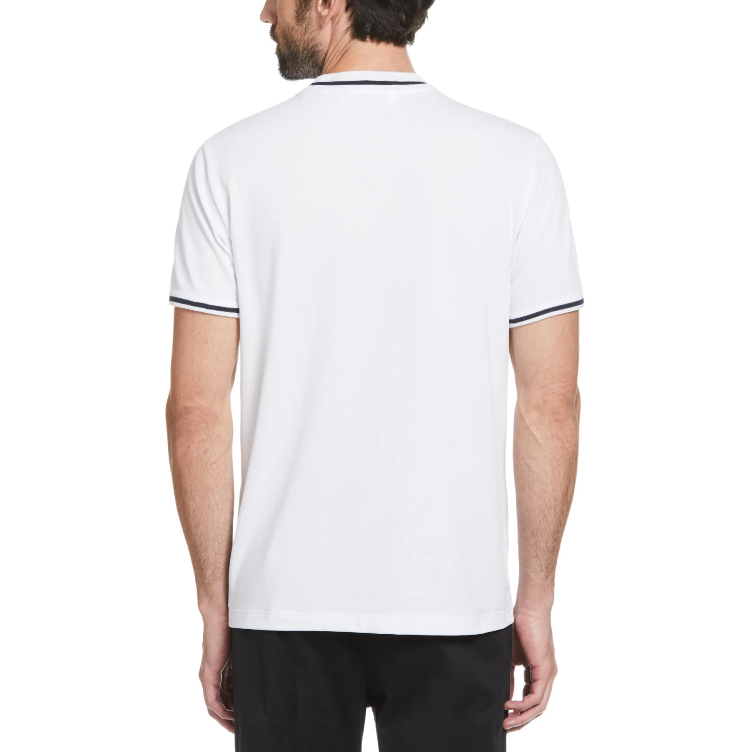 Original Penguin Icons Organic Cotton Short Sleeve Pique T-Shirt In Bright White - Image 3