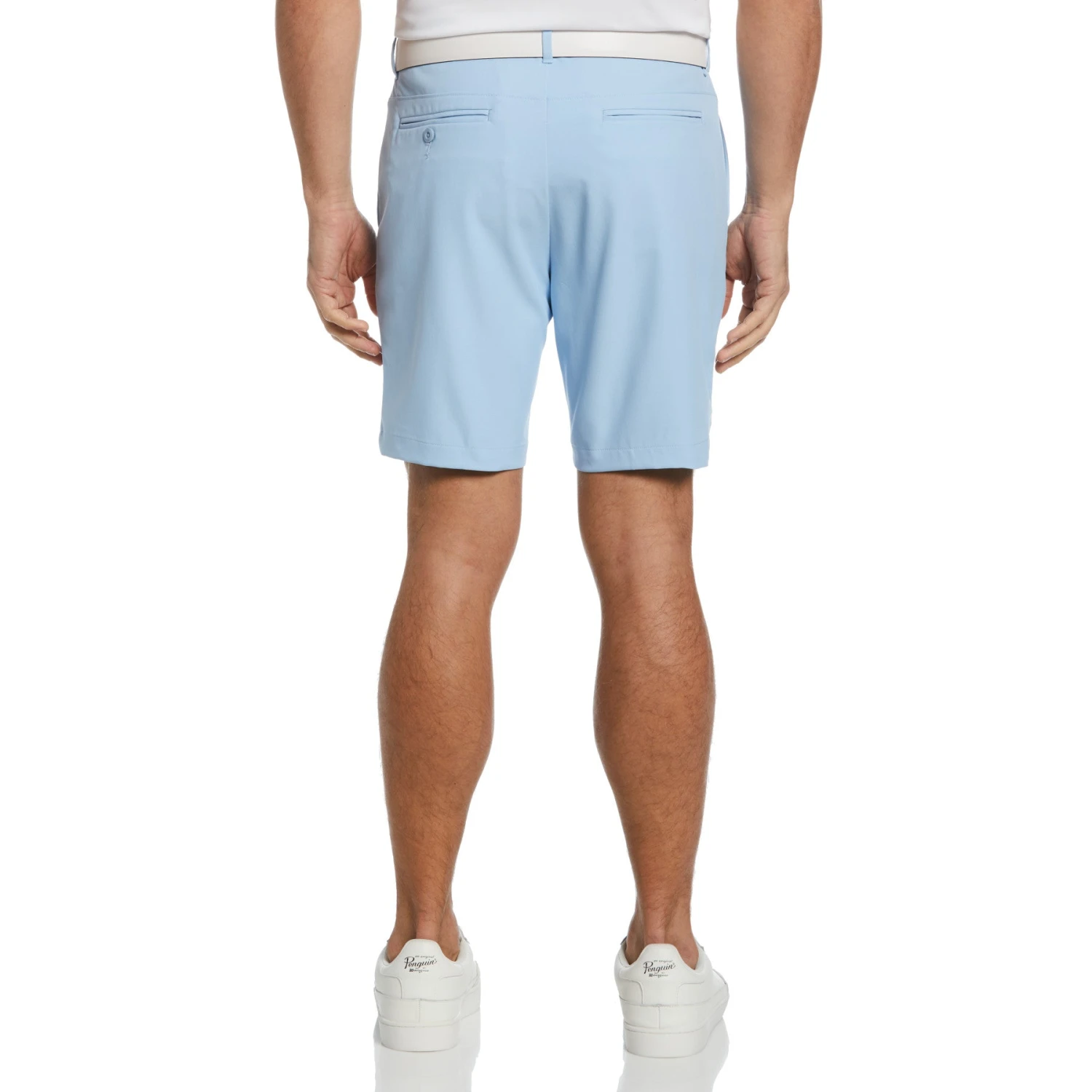 Original Penguin Flat Front Solid Golf Shorts In Powder Blue - Image 2