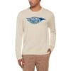 Intarsia Original Penguin Logo Jumper In Oatmeal