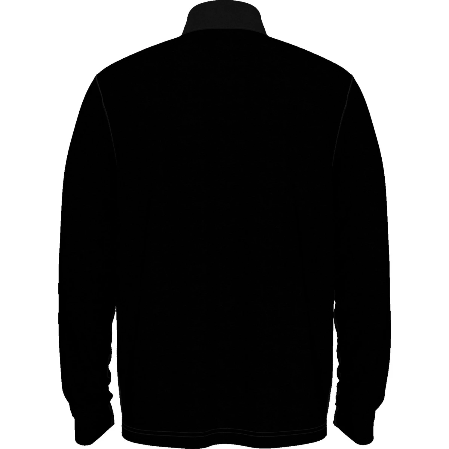Original Penguin Colour Block Quarter Zip Long Sleeve Golf Jumper In Caviar - Image 4