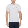 Original Penguin Piped Blade Collar Performance Short Sleeve Tennis Polo Shirt In Bright White