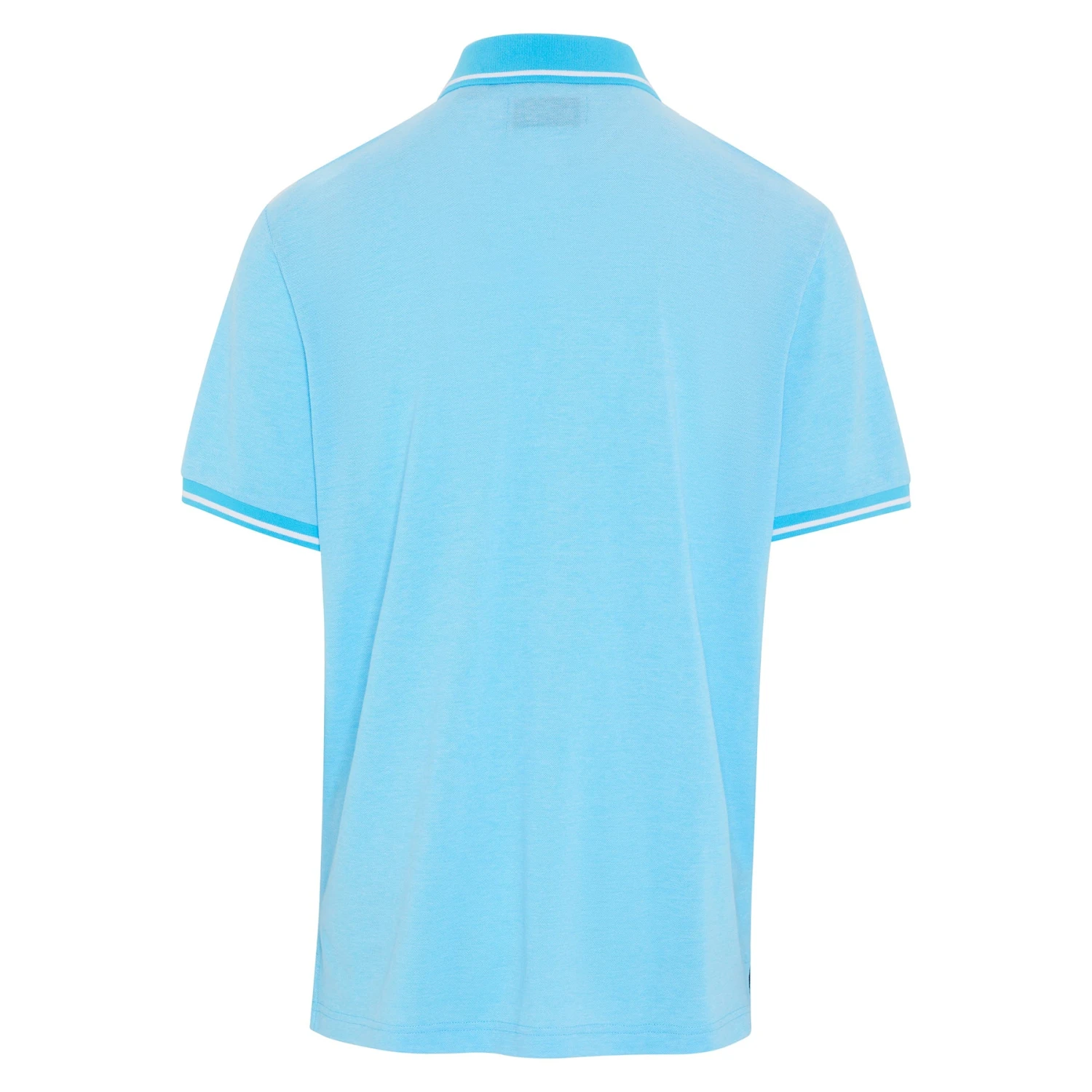 Original Penguin Birdseye Pique Tipped Polo Shirt In Aquarius - Image 2