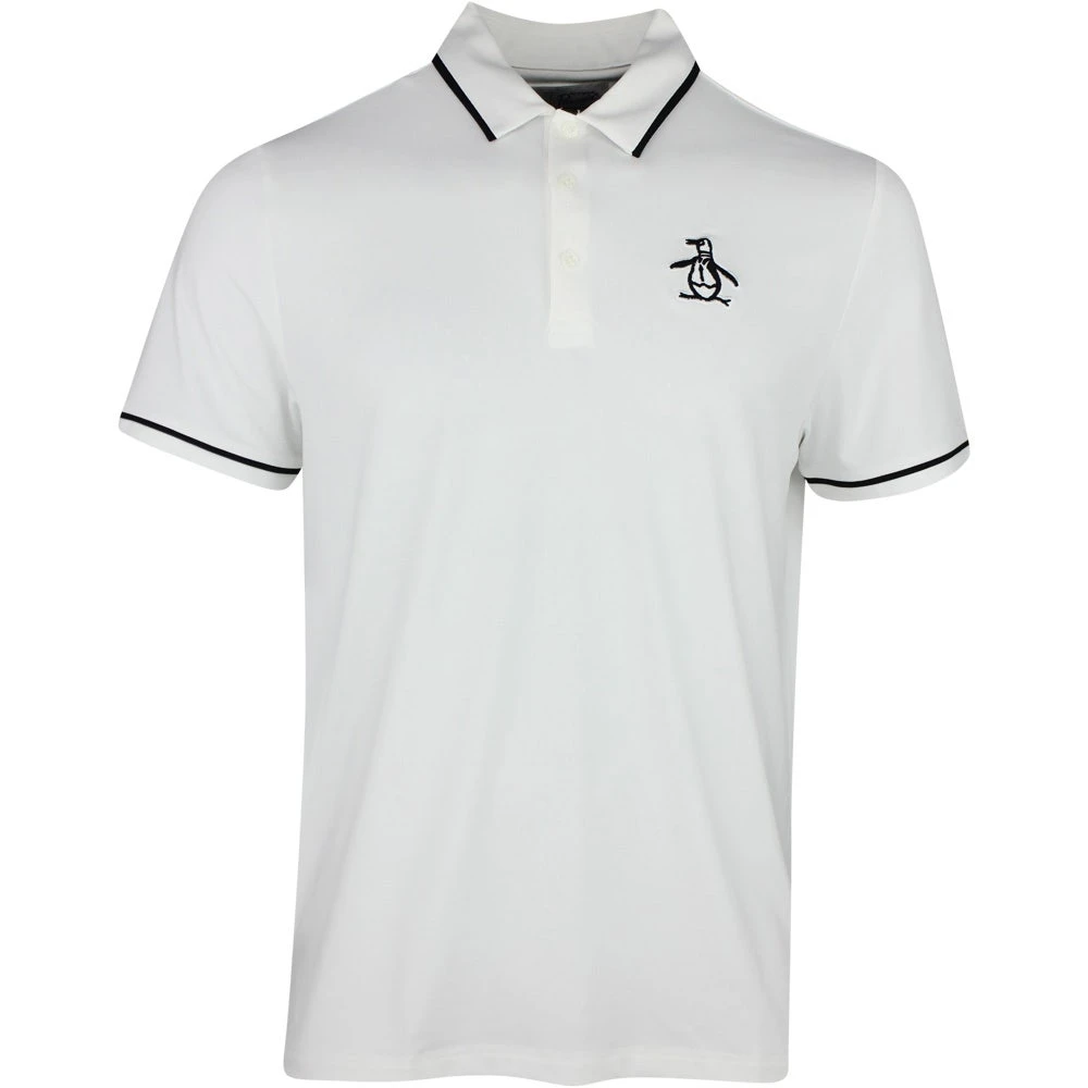 Original Penguin Golf Shirt - Tour Heritage - Bright White AW23