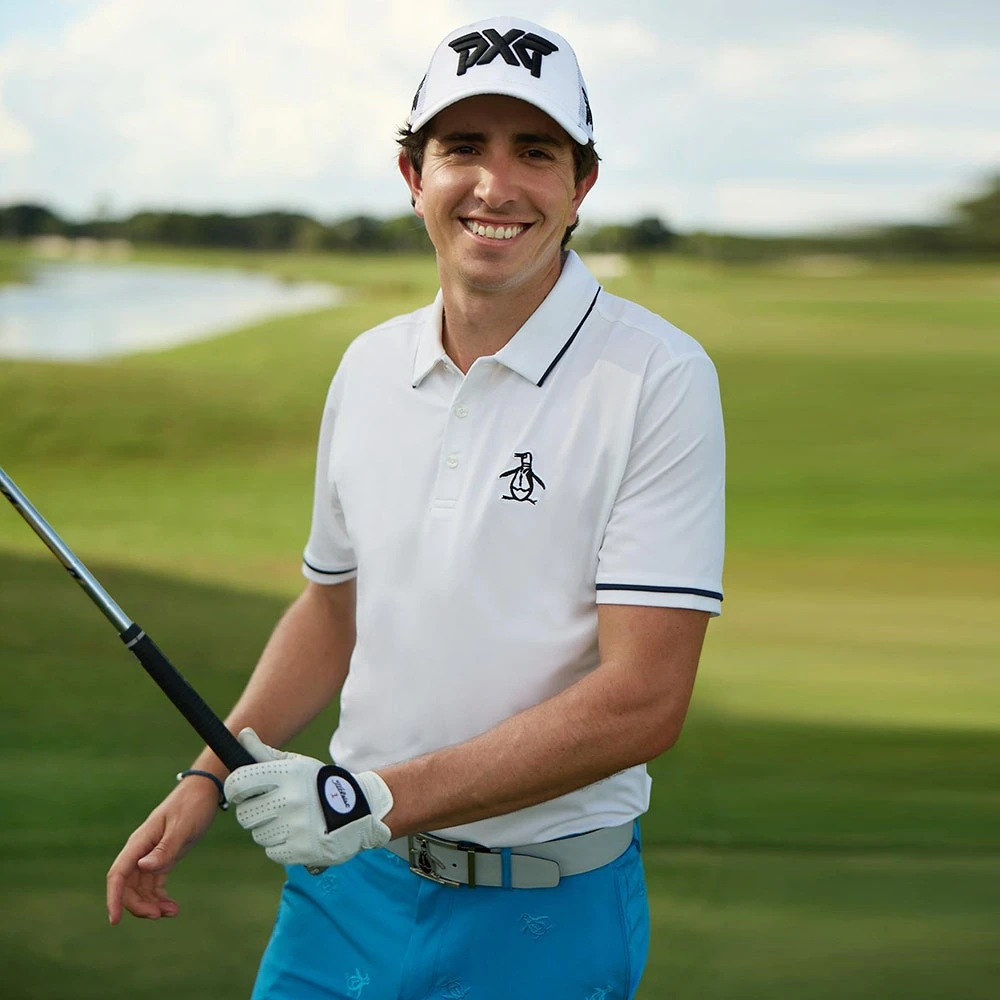 Original Penguin Golf Shirt - Tour Heritage - Bright White AW23 - Image 9