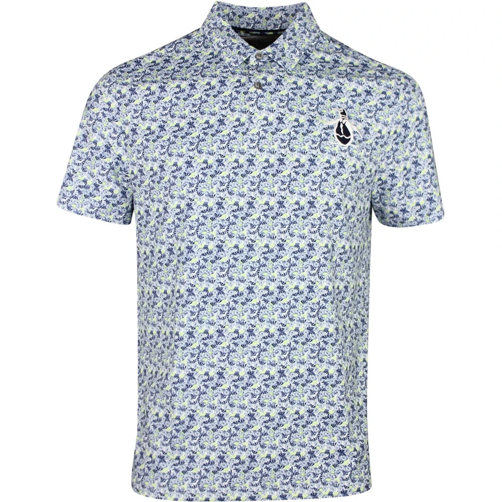 Original Penguin Golf Shirt - Tour Umbrella Print - Astral Night SS23