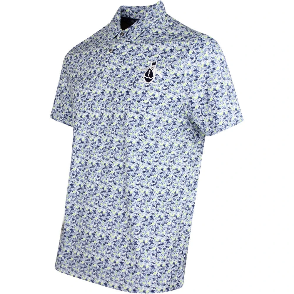 Original Penguin Golf Shirt - Tour Umbrella Print - Astral Night SS23 - Image 2