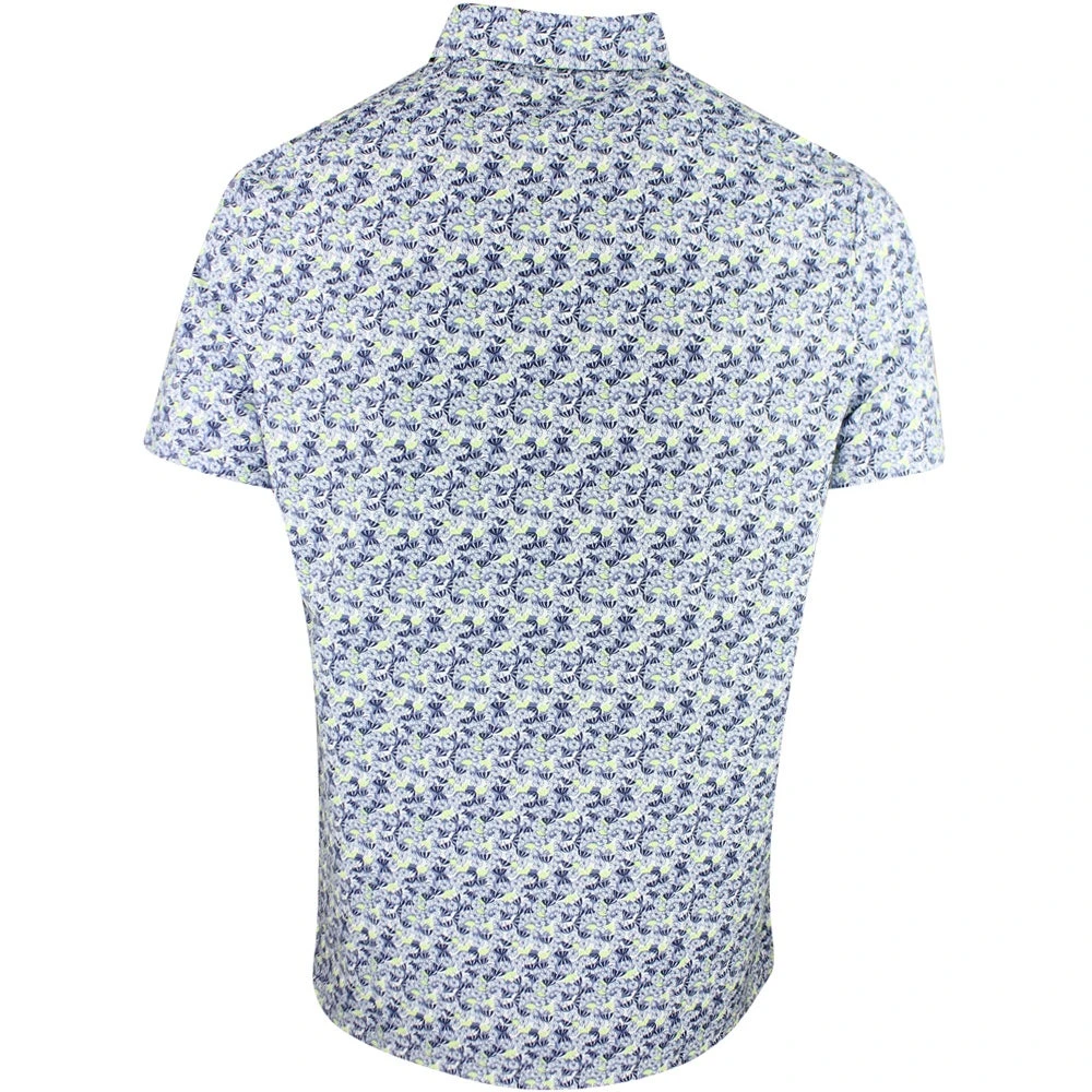 Original Penguin Golf Shirt - Tour Umbrella Print - Astral Night SS23 - Image 3