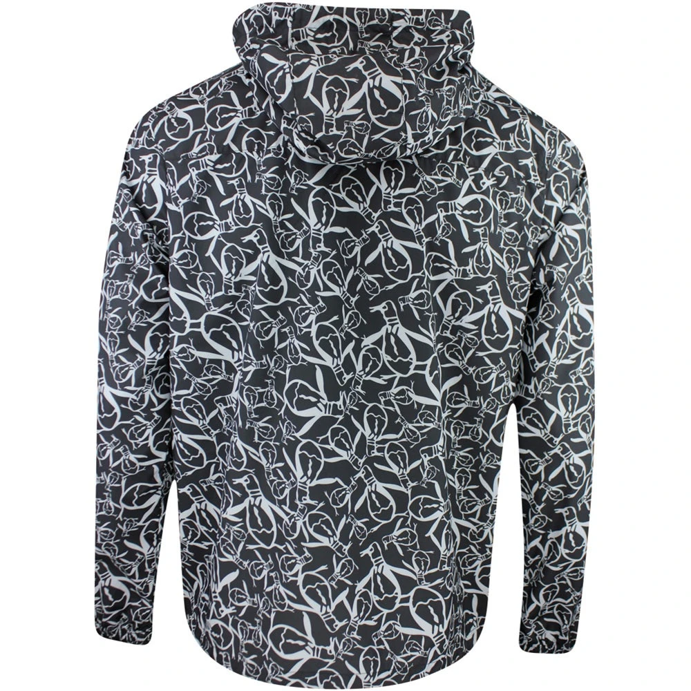 Original Penguin Golf Jacket - Trademark Printed Hoodie - Caviar AW23 - Image 3