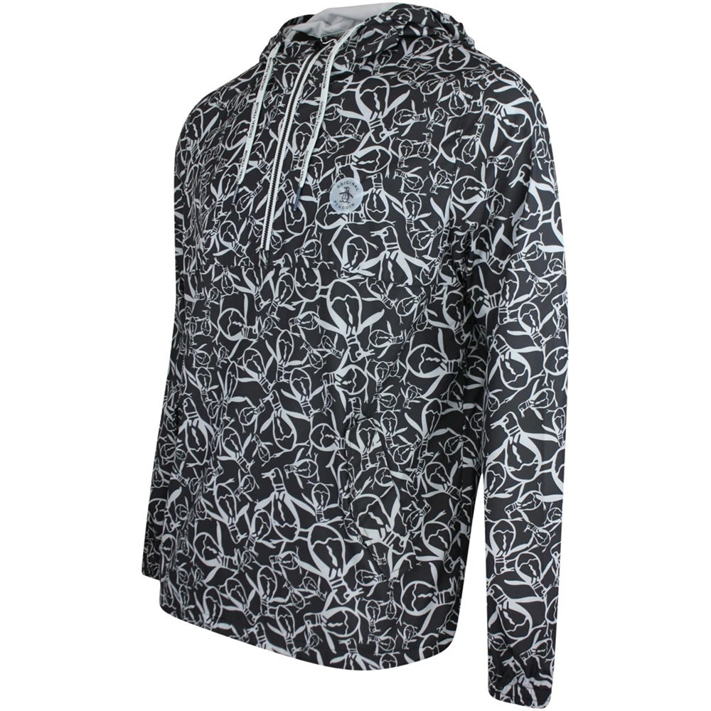 Original Penguin Golf Jacket - Trademark Printed Hoodie - Caviar AW23 - Image 2