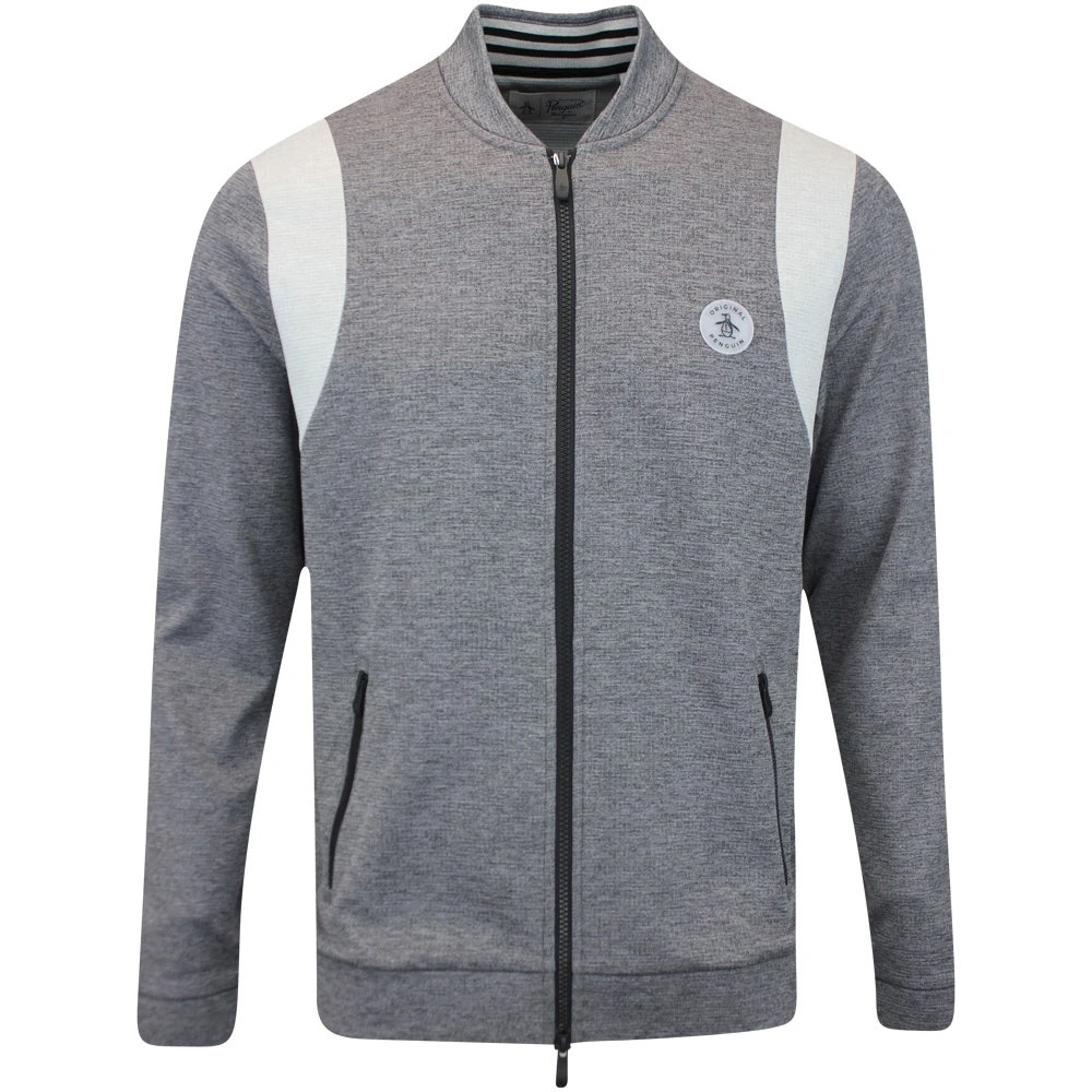 Original Penguin Golf Jumper - 80's Tech Bomber FZ - Caviar AW23