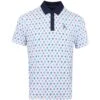 Original Penguin Golf Shirt - Atomic Cocktail Polo - Black Iris AW23