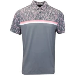 Original Penguin Golf Shirt - Broken Tees Polo - Quiet Shade AW23