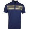 Original Penguin Golf Shirt - Jack's Stripe CB Polo - Black Iris AW23