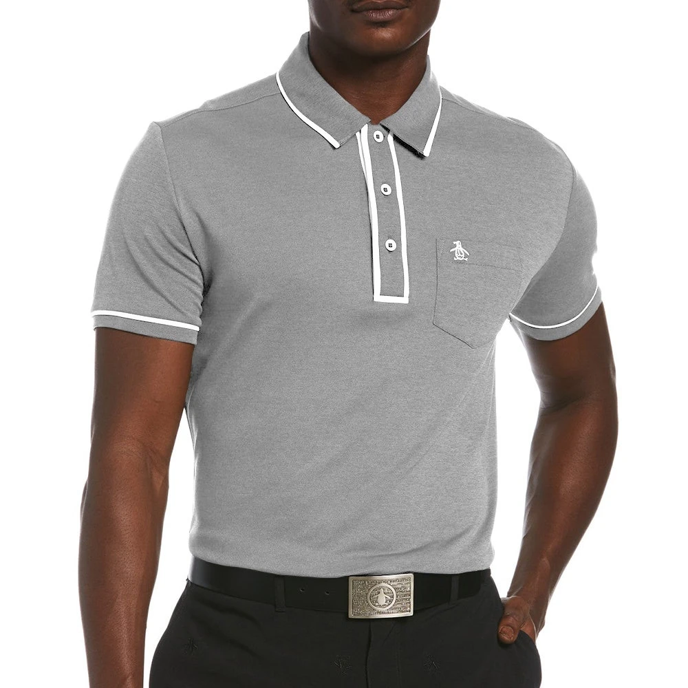 Original Penguin Golf Shirt - Performance Earl - Asphalt AW23 - Image 5