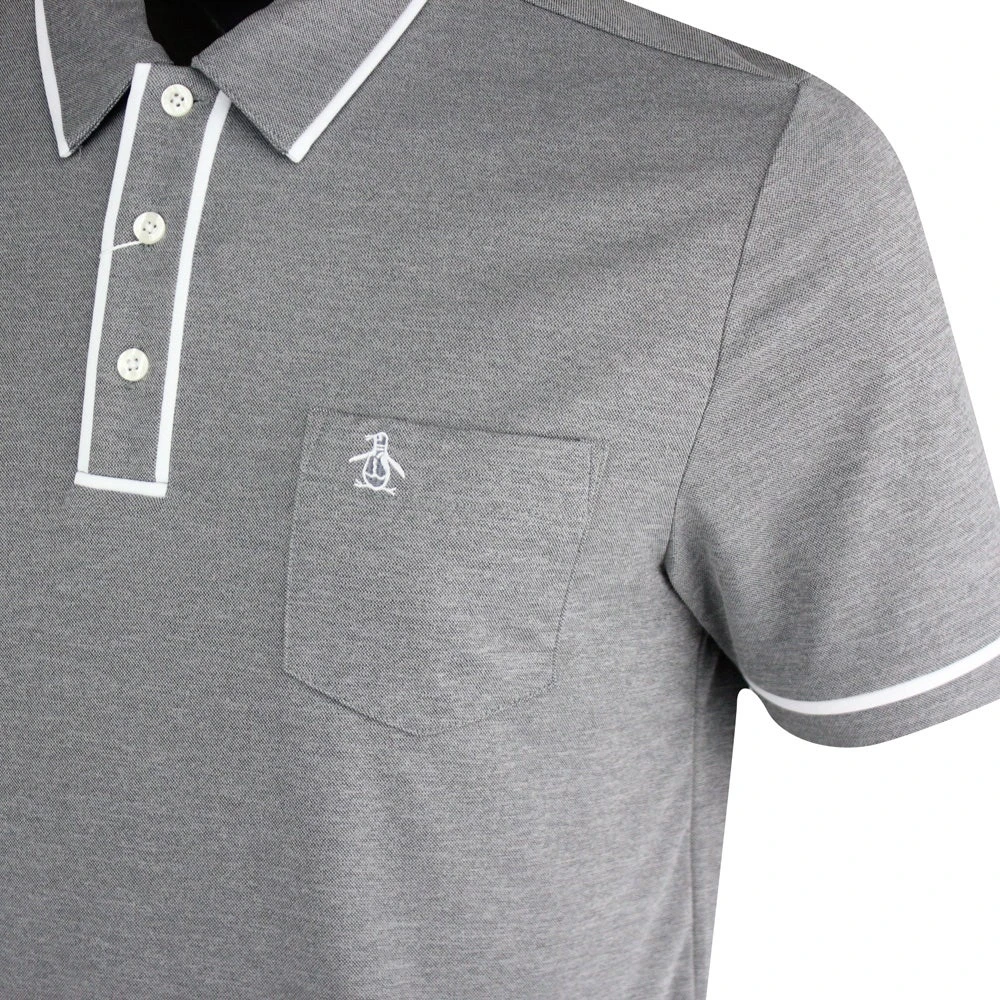 Original Penguin Golf Shirt - Performance Earl - Asphalt AW23 - Image 4