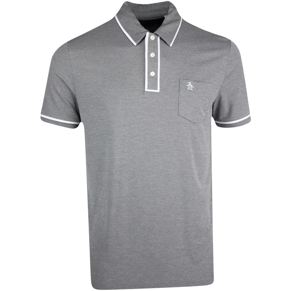 Original Penguin Golf Shirt - Performance Earl - Asphalt AW23