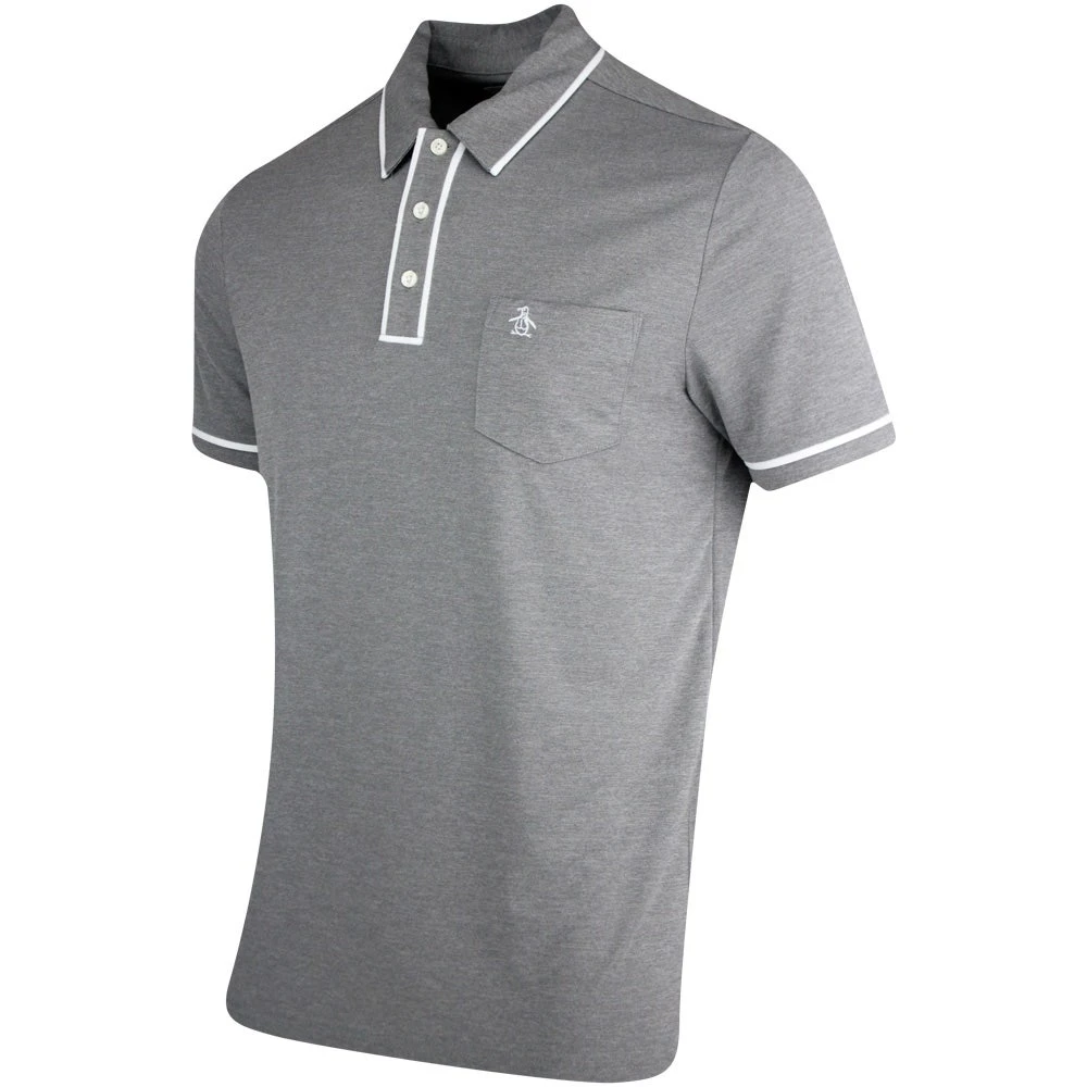 Original Penguin Golf Shirt - Performance Earl - Asphalt AW23 - Image 2