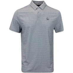 Original Penguin Golf Shirt - Pete Print Polo - Quiet Shade AW23