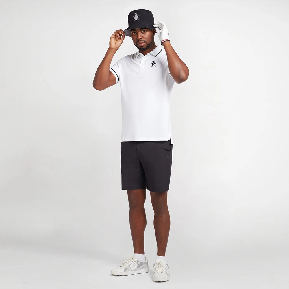 Original Penguin Golf Shirt - Tour Heritage - Bright White AW23 - Image 8