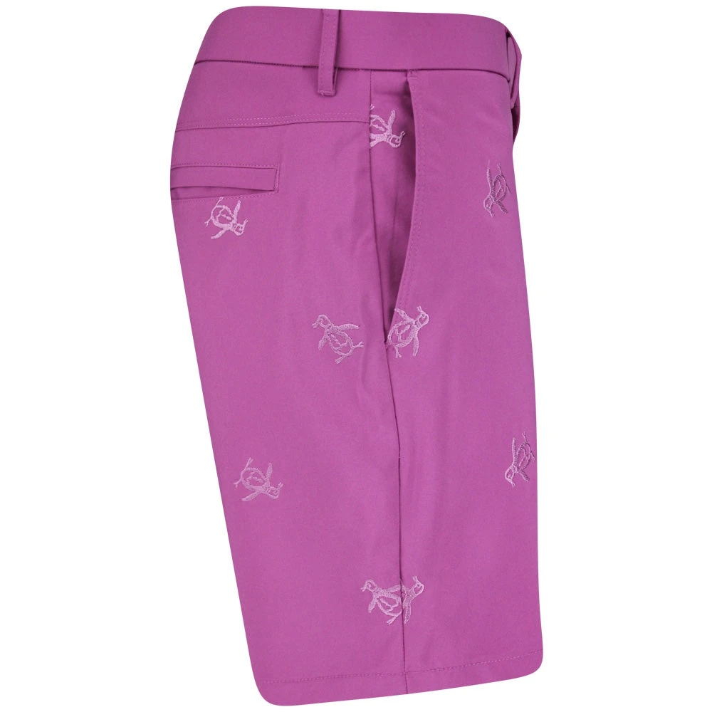 Original Penguin Golf Shorts - Embroidered Pete - Rose Bouquet SS23 - Image 2